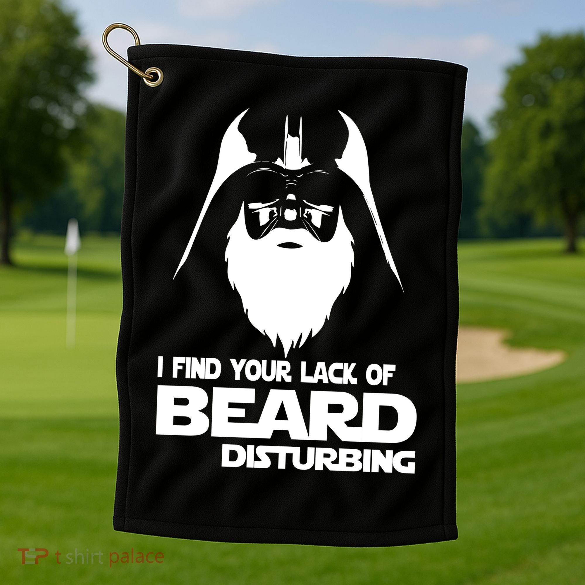 Lack Of Beard Disturbing Golf Towel