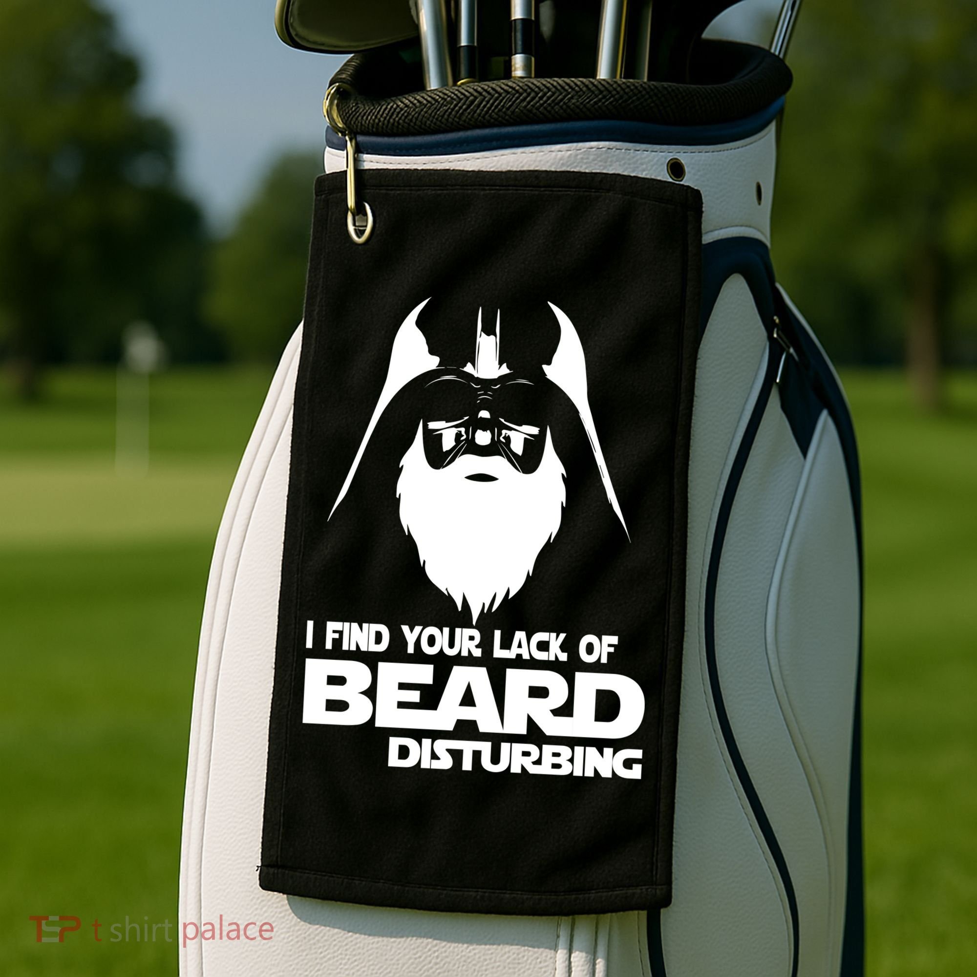 Lack Of Beard Disturbing Golf Towel