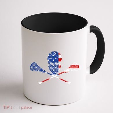 Lacrosse Flag Coffee Mug back