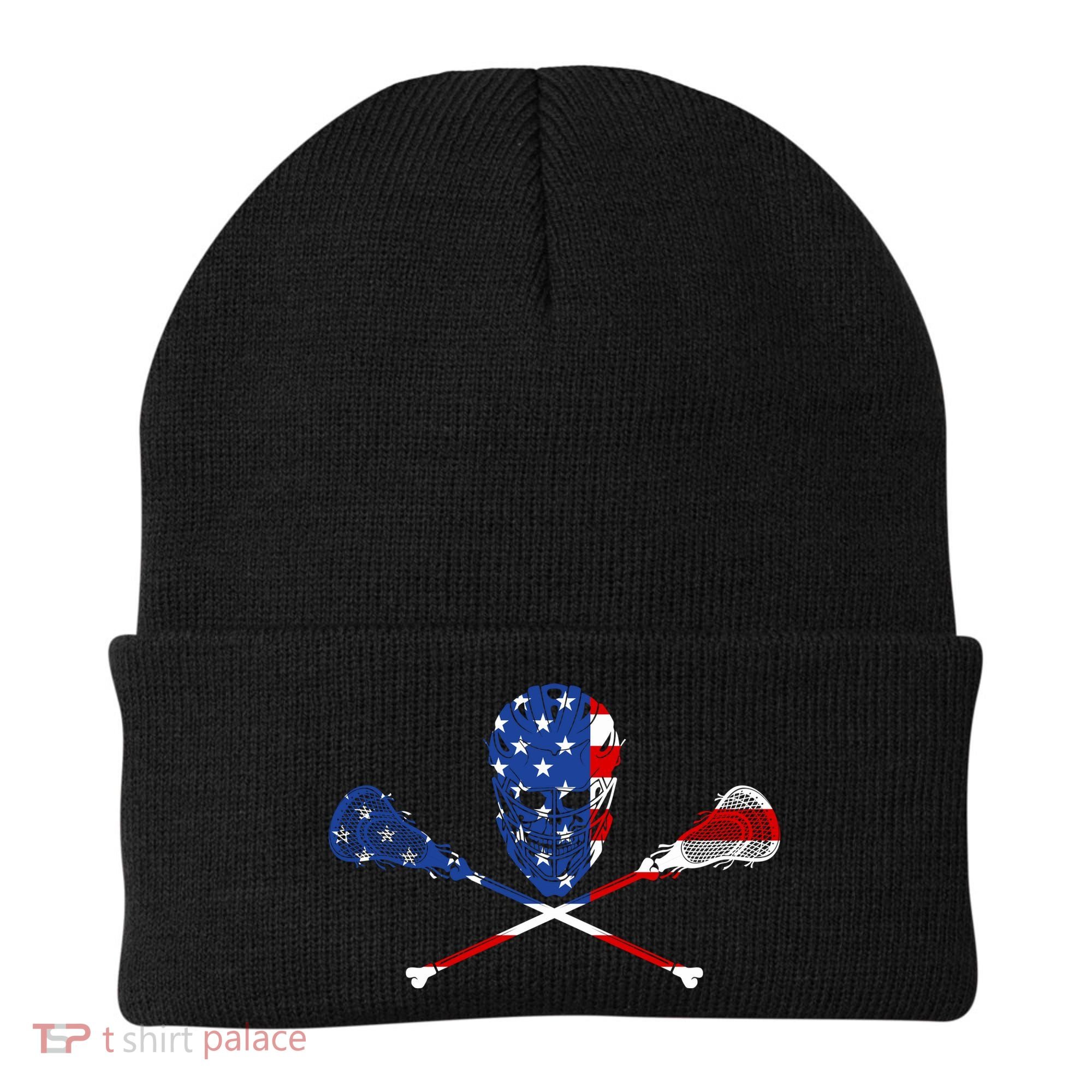 Lacrosse Flag Beanie