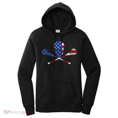 Lacrosse Flag Women's Hoodie