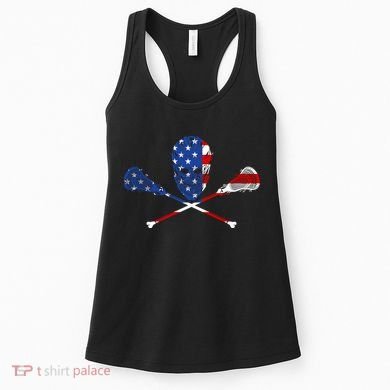 Lacrosse Flag Women's Tank Top
