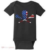 Lacrosse Flag Baby Bodysuit thumb 0