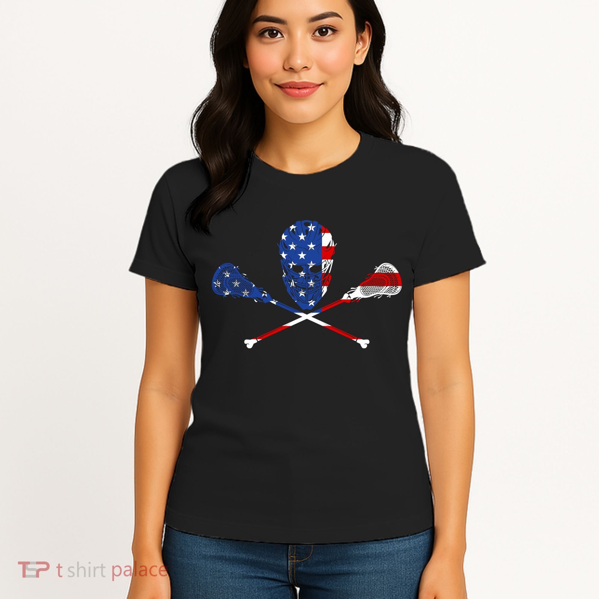 Lacrosse Flag Women's T-Shirt