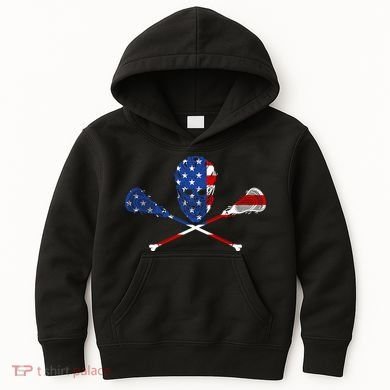 Lacrosse Flag Kids Hoodie
