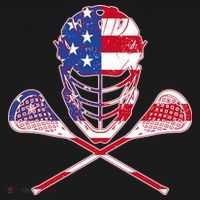 Lacrosse Sport Fan USA American Flag Women's Hoodie thumb 2