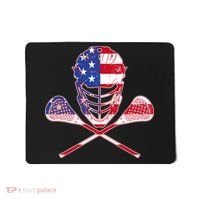 Lacrosse Sport Fan USA American Flag Mousepad thumb 0