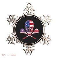 Lacrosse Sport Fan USA American Flag Ornament thumb 0