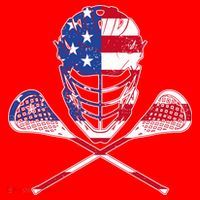 Lacrosse Sport Fan USA American Flag Santa Hat thumb 1