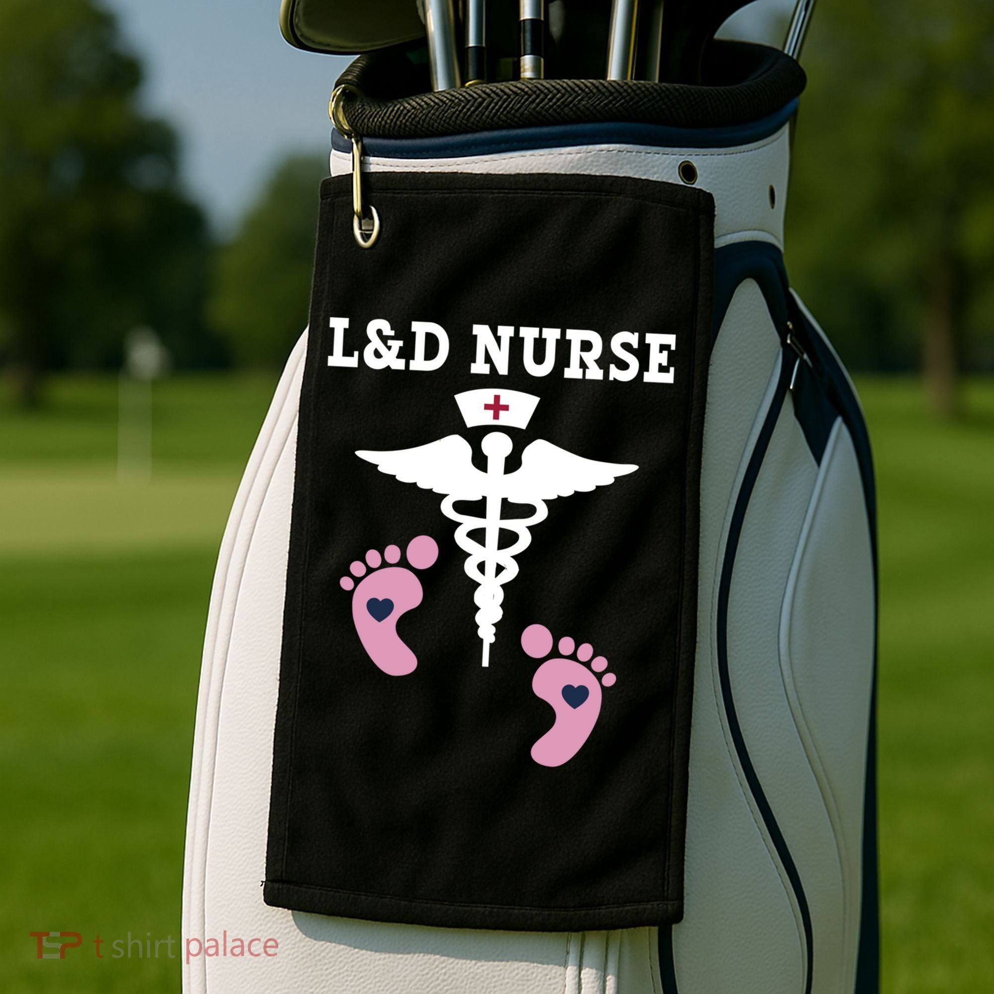 L And D Labor And Delivery Nurse Gift Golf Towel