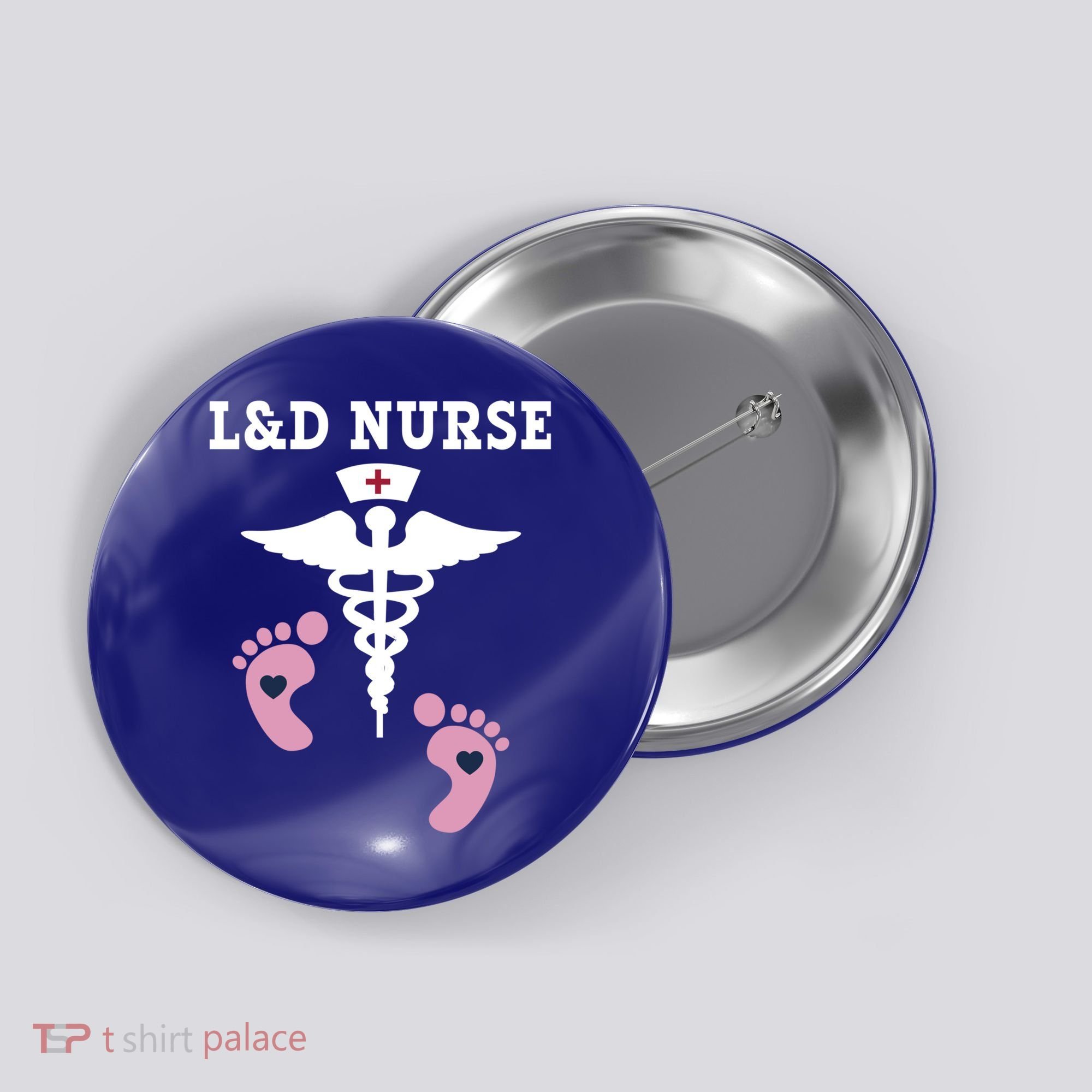 L And D Labor And Delivery Nurse Gift Button