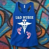 L And D Labor And Delivery Nurse Gift Women's Tank Top thumb 3