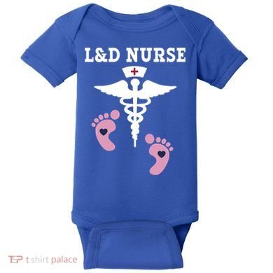 L And D Labor And Delivery Nurse Gift Baby Bodysuit