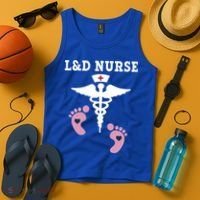 L And D Labor And Delivery Nurse Gift Tank Top thumb 4