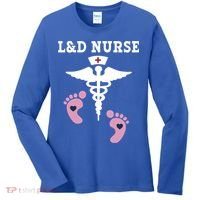 L And D Labor And Delivery Nurse Gift Women's Long Sleeve Shirt thumb 0