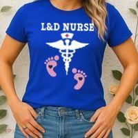 L And D Labor And Delivery Nurse Gift Women's T-Shirt thumb 2