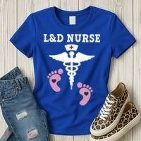 L And D Labor And Delivery Nurse Gift Women's T-Shirt thumb 3