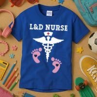 L And D Labor And Delivery Nurse Gift Kids T-Shirt thumb 3
