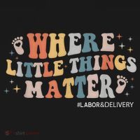 Labor and Delivery Nurse L&D Where Little Things Matter Women's Hoodie thumb 2