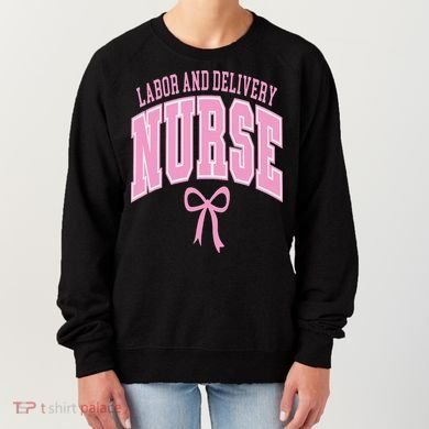 Labor And Delivery Nurse Coquette Bow Nursing Student Women's Sweatshirt