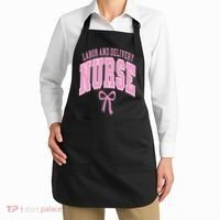 Labor And Delivery Nurse Coquette Bow Nursing Student Apron thumb 2