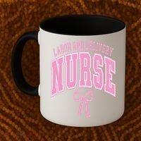 Labor And Delivery Nurse Coquette Bow Nursing Student Coffee Mug thumb 2