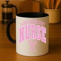 Labor And Delivery Nurse Coquette Bow Nursing Student Coffee Mug thumb 4