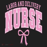 Labor And Delivery Nurse Coquette Bow Nursing Student Beanie thumb 2