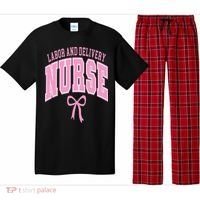 Labor And Delivery Nurse Coquette Bow Nursing Student Pajama Set thumb 0