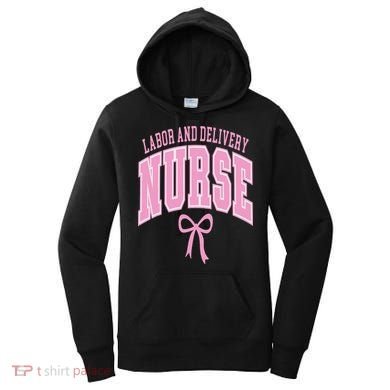 Labor And Delivery Nurse Coquette Bow Nursing Student Women's Hoodie