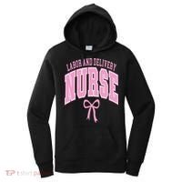 Labor And Delivery Nurse Coquette Bow Nursing Student Women's Hoodie thumb 0