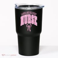 Labor And Delivery Nurse Coquette Bow Nursing Student Tumbler thumb 0