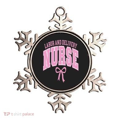 Labor And Delivery Nurse Coquette Bow Nursing Student Ornament