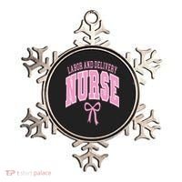 Labor And Delivery Nurse Coquette Bow Nursing Student Ornament thumb 0