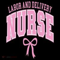 Labor And Delivery Nurse Coquette Bow Nursing Student Ornament thumb 1