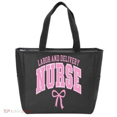 Labor And Delivery Nurse Coquette Bow Nursing Student Tote Bag