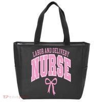 Labor And Delivery Nurse Coquette Bow Nursing Student Tote Bag thumb 0