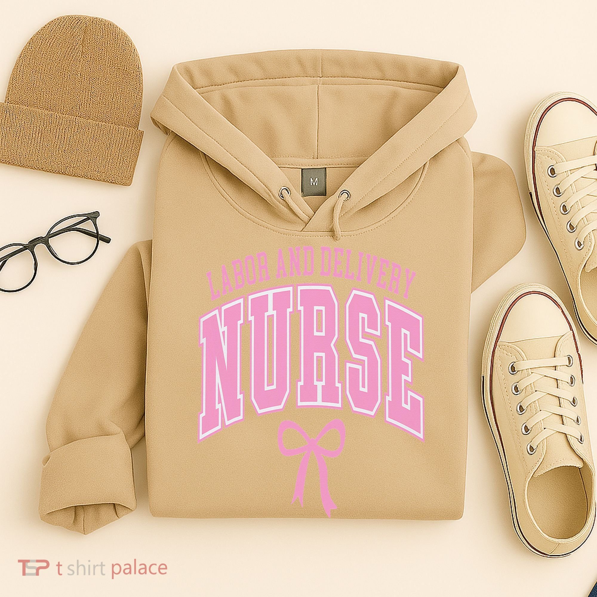 Labor And Delivery Nurse Coquette Bow Nursing Student Hoodie