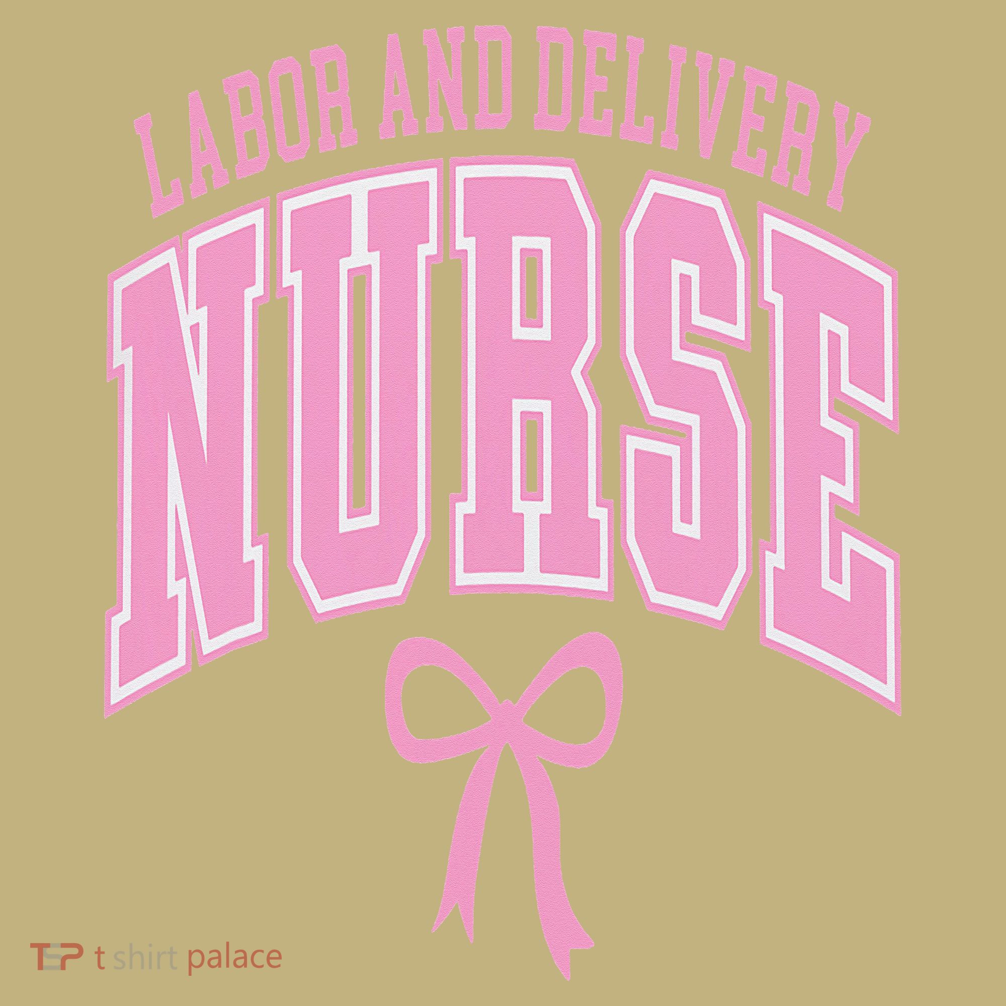 Labor And Delivery Nurse Coquette Bow Nursing Student Long Sleeve Shirt