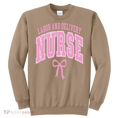 Labor And Delivery Nurse Coquette Bow Nursing Student Sweatshirt