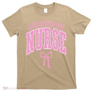 Labor And Delivery Nurse Coquette Bow Nursing Student T-Shirt