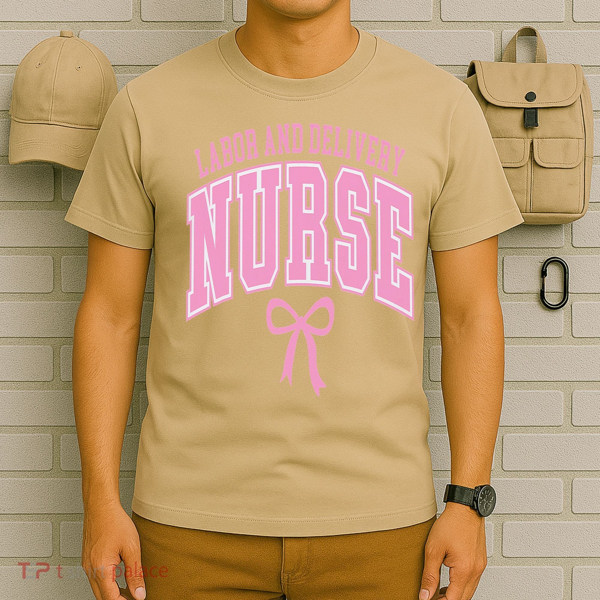 Labor And Delivery Nurse Coquette Bow Nursing Student T-Shirt