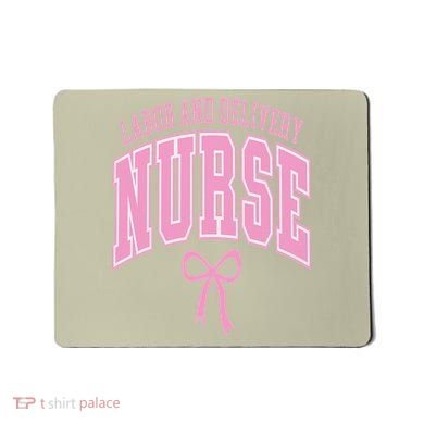 Labor And Delivery Nurse Coquette Bow Nursing Student Mousepad