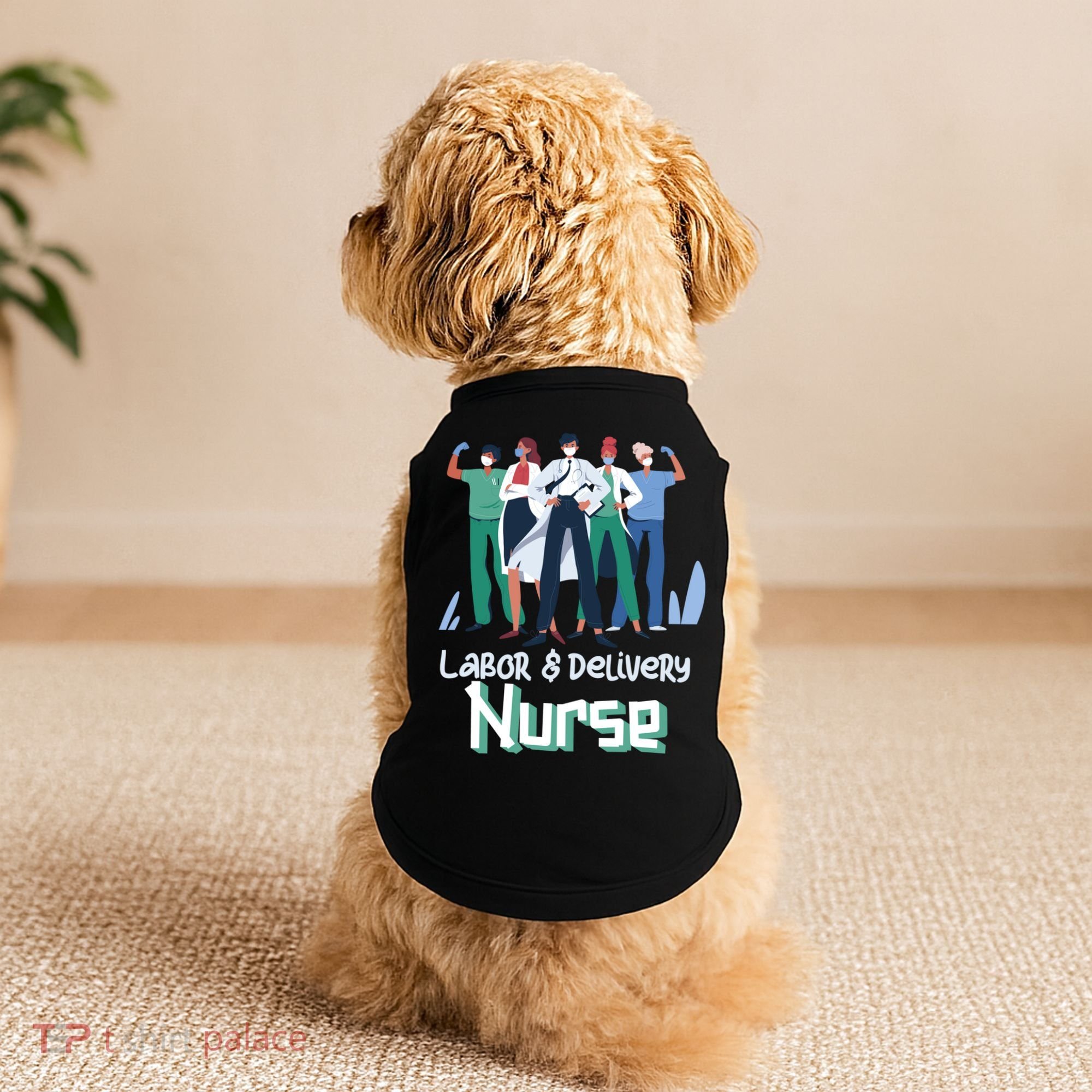 Labor And Delivery Nurse Labor Day Holidays Laborers Workers Gift Doggie Tank