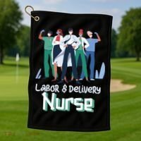 Labor And Delivery Nurse Labor Day Holidays Laborers Workers Gift Golf Towel thumb 1