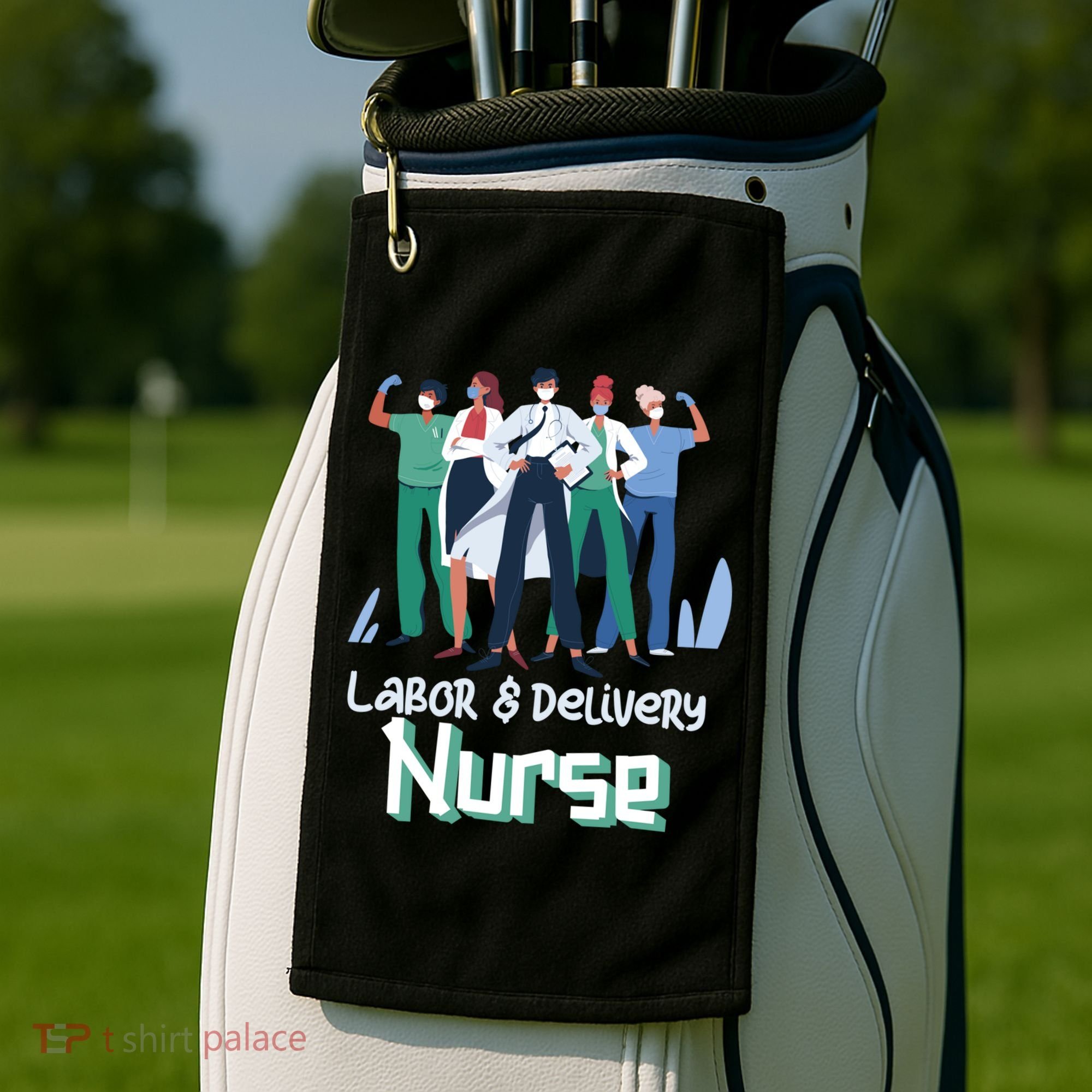 Labor And Delivery Nurse Labor Day Holidays Laborers Workers Gift Golf Towel
