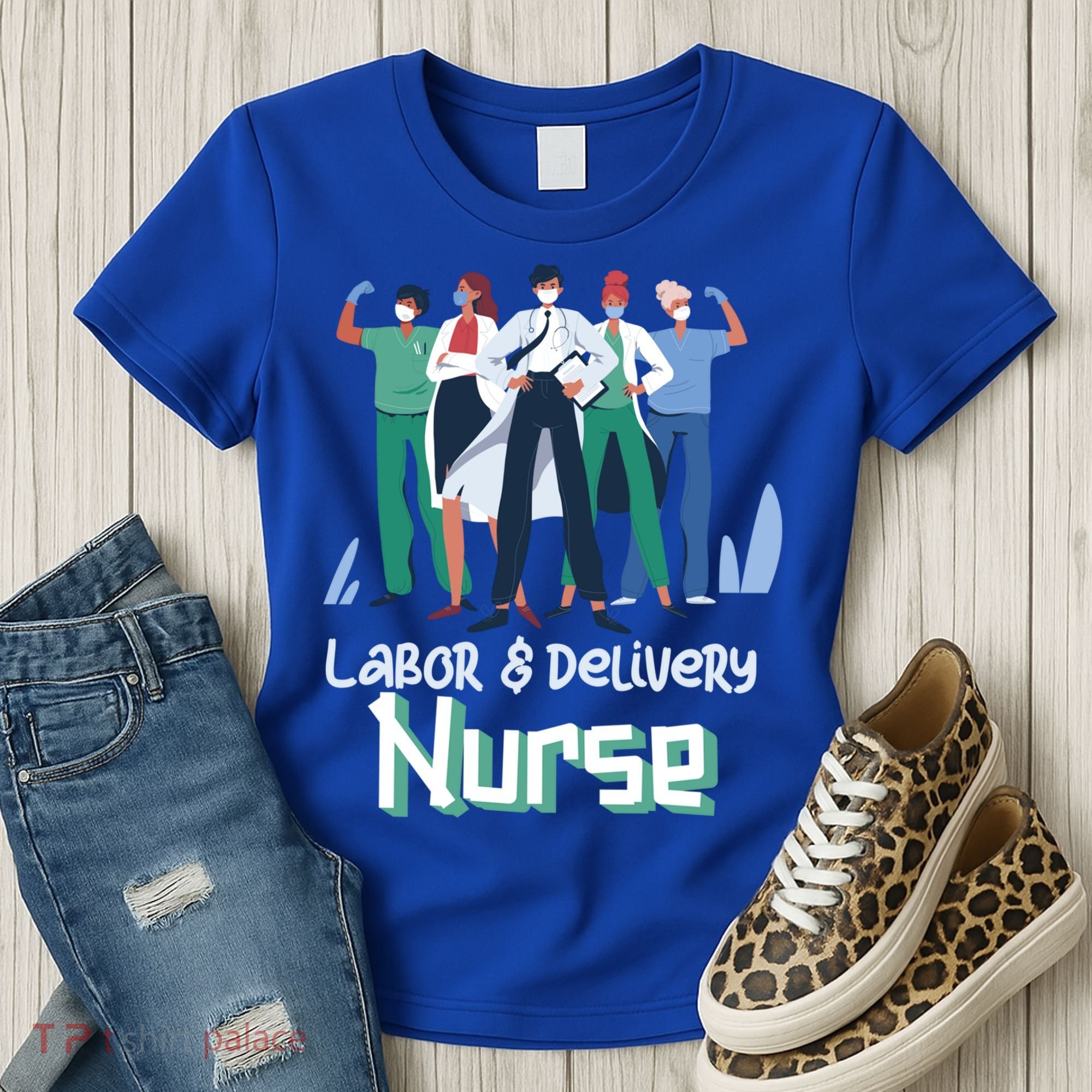 Labor And Delivery Nurse Labor Day Holidays Laborers Workers Gift Women's T-Shirt