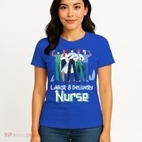 Labor And Delivery Nurse Labor Day Holidays Laborers Workers Gift Women's T-Shirt thumb 4