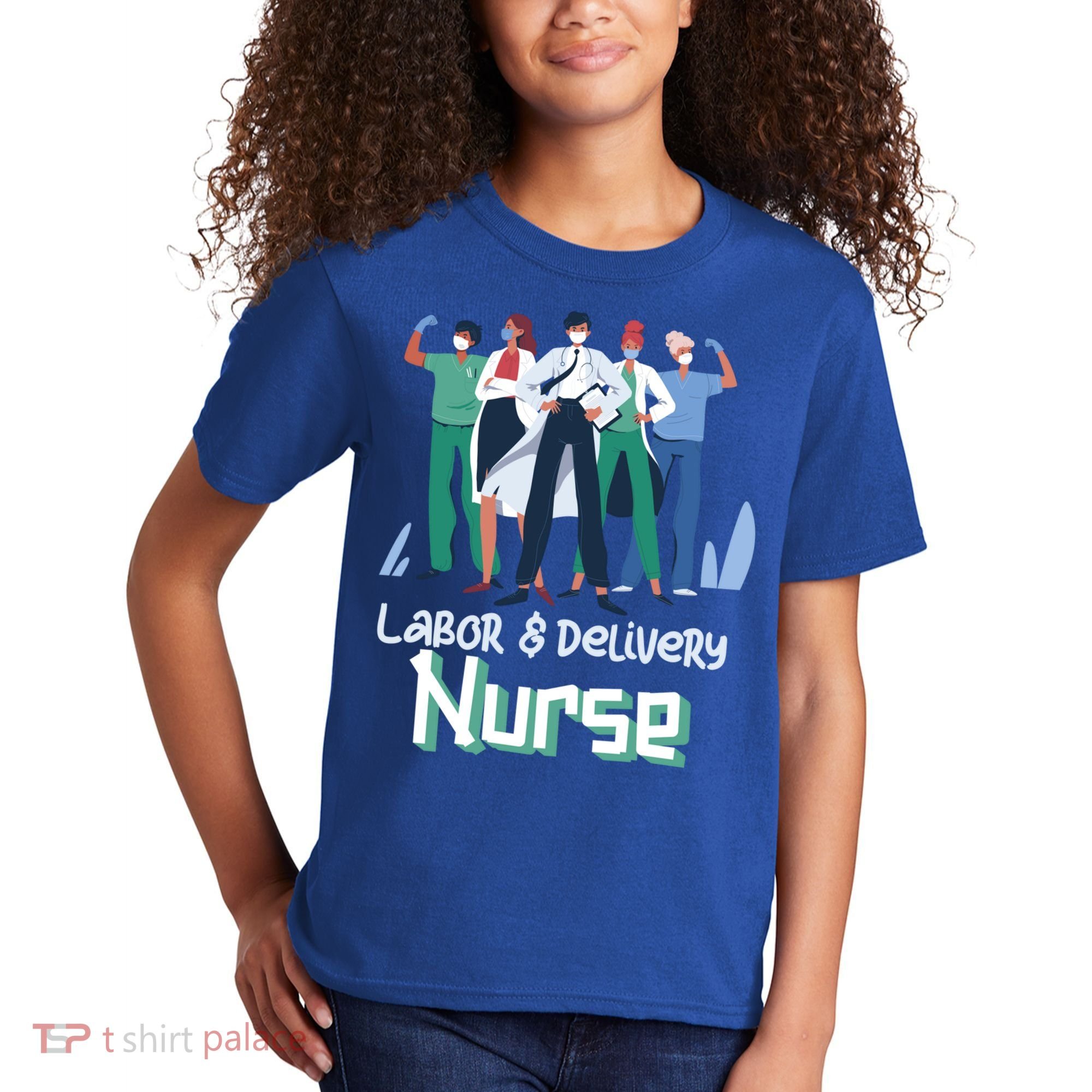 Labor And Delivery Nurse Labor Day Holidays Laborers Workers Gift Kids T-Shirt