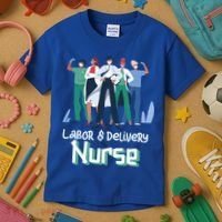 Labor And Delivery Nurse Labor Day Holidays Laborers Workers Gift Kids T-Shirt thumb 3